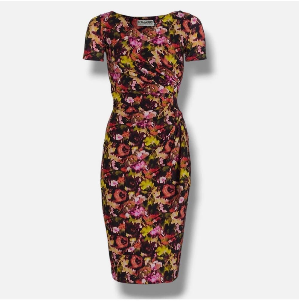 Chiara Boni La Petite Robe Charisse Floral Cocktail Dress Artist Garden Size 38